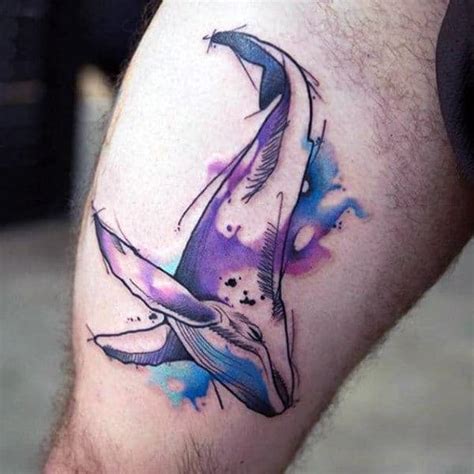 100 Whale Tattoo Designs For Men Cool Behemoths Of The Sea
