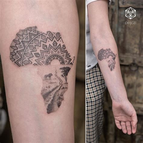 20 Powerful Africa Tattoos Tattoodo