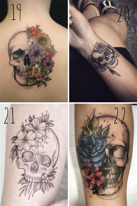 27 Beautiful Skull And Flower Tattoo Ideas Tattooglee Floral Skull 27 Beautiful Skull And Flower Tattoo Ideas Tattooglee Floral Skull