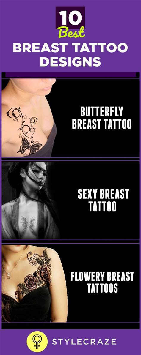 28 Best Breast Tattoo Designs And Ideas For Women To Try