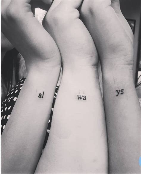 3 Friend Tattoos Bestie Tattoo 3 Sister Tattoos Hp Tattoo Tattoo