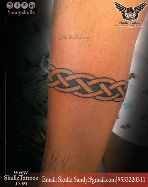 30 Amazing Wrist Band Tattoo Designs Done At Skullz Tattooz