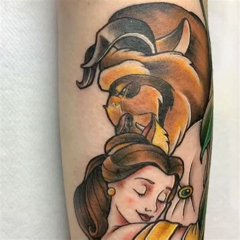 40 Charming Beauty And The Beast Tattoos 40 Charming Beauty And The Beast Tattoos