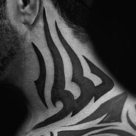 40 Cool Tribal Neck Tattoos For Men