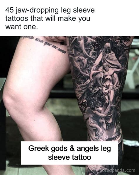 45 Jaw Dropping Leg Sleeve Tattoos That Will Make You Want One Bored 45 Jaw Dropping Leg Sleeve Tattoos That Will Make You Want One Bored