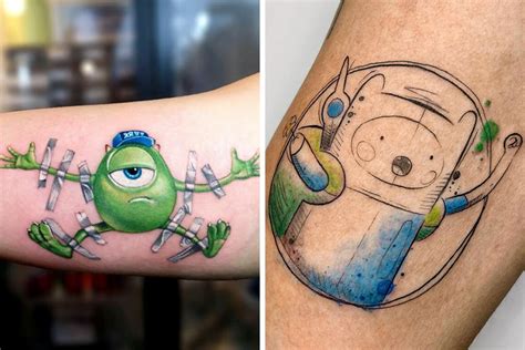 50 Cartoon Tattoos For A Sweet Hit Of Nostalgia Bored Panda 50 Cartoon Tattoos For A Sweet Hit Of Nostalgia Bored Panda