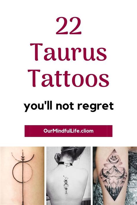 52 Gorgeous Taurus Tattoos With Meaning Our Mindful Life