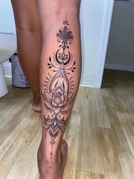55 Awesome Back Of Leg Tattoos