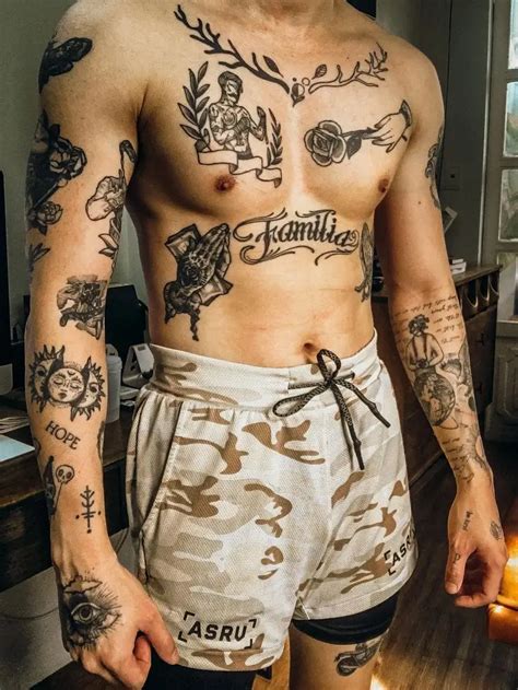 80 Bold And Artistic Chest Tattoos For Men Art And Design