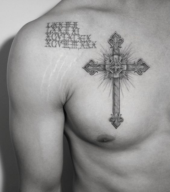 9 Wonderful Cross Tattoo Designs For Men