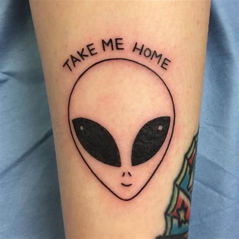 Alien Face Tattoo Design Alien Face Tattoo Design