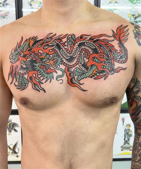 American Traditional Dragon Tattoos American Traditional Dragon Tattoos