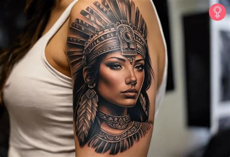 Aztec Warrior Princess Tattoo Aztec Tattoo Ideas