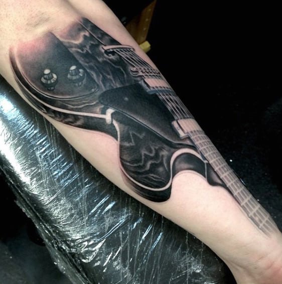 Bass Guitar Tattoo Designs