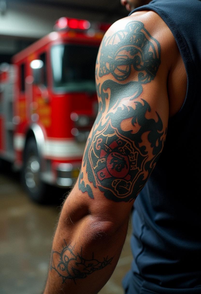 Bold Firefighter Tattoos For Inspiration