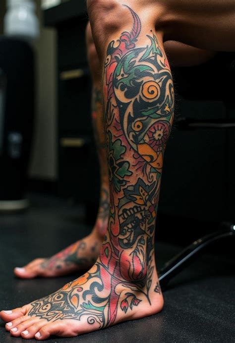 Bold Male Leg Tattoos Ideas Bold Male Leg Tattoos Ideas