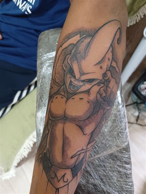 Brazillian Tattoo Artist Did This Kid Buu Piece Last Year What You Guys Think About It Btw I Actually Did Three Or Four More Dbz Tattoos So Far Should I Post More