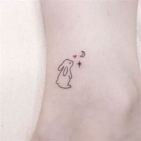 Bunny Tattoo In 2024 Bunny Tattoos Rabbit Tattoos Cute Little Tattoos