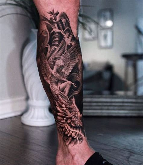 Calf Sleeve Tattoo