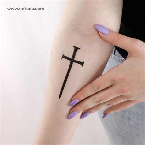 Cross Temporary Tattoo Tatteco Cross Temporary Tattoo Tatteco