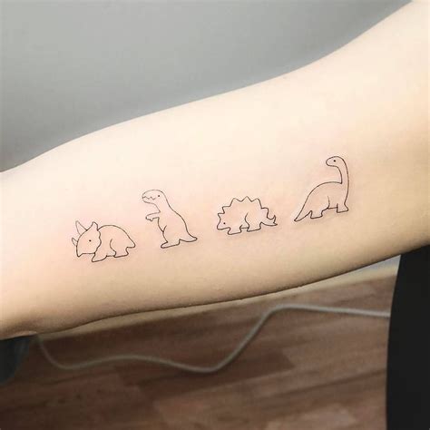 Cute Dinosaur Tattoo