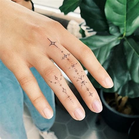 Cute Simple Finger Tattoos