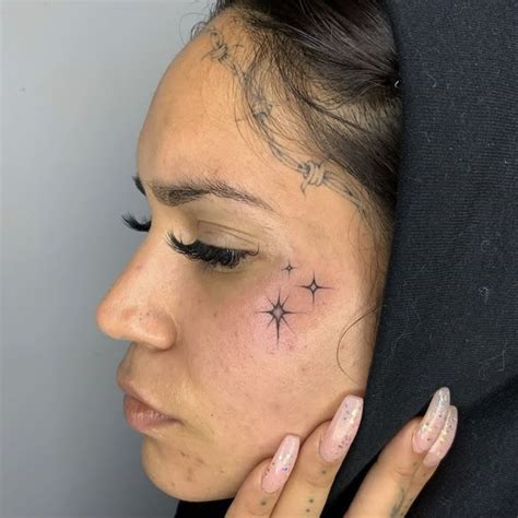 Cute Small Face Tattoos Cute Small Face Tattoos