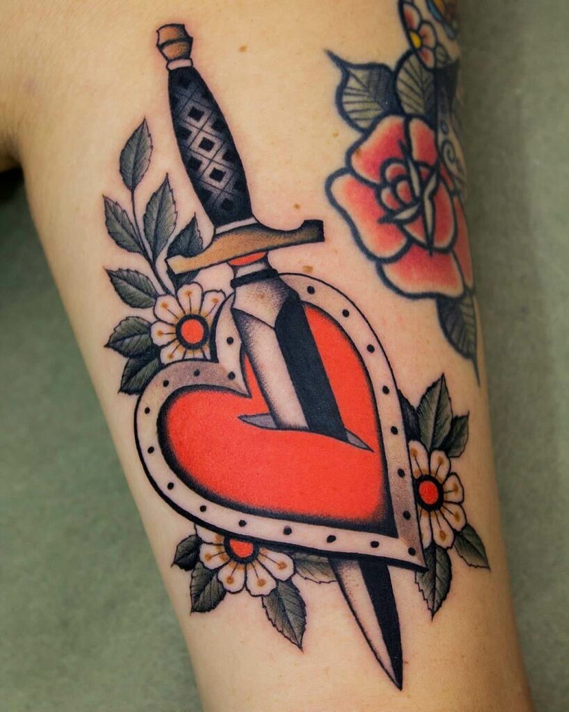 Dagger And Heart Tattoo Meaning Origins And 50 Beautiful Ideas Dagger And Heart Tattoo Meaning Origins And 50 Beautiful Ideas
