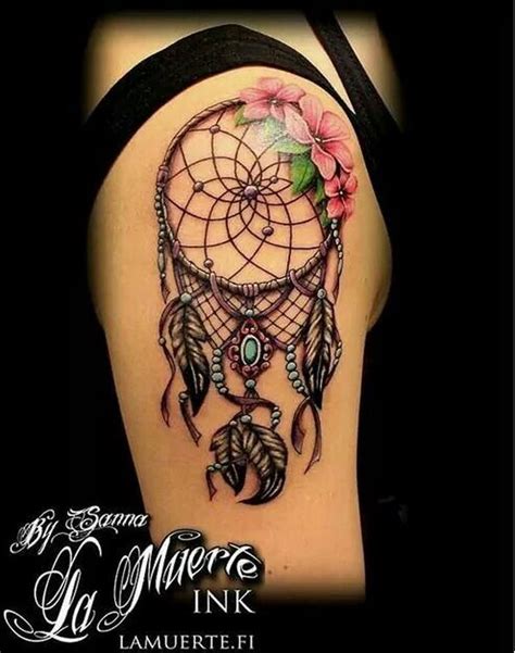 Dreamcatcher Tattoo Designs With Flowers Dreamcatcher Tattoo Designs With Flowers