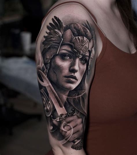 Female Viking Warrior Tattoo Female Viking Warrior Tattoo