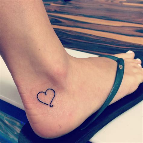Foot Tattoo Pain Heart Foot Tattoos Ankle Foot Tattoo Cute Foot