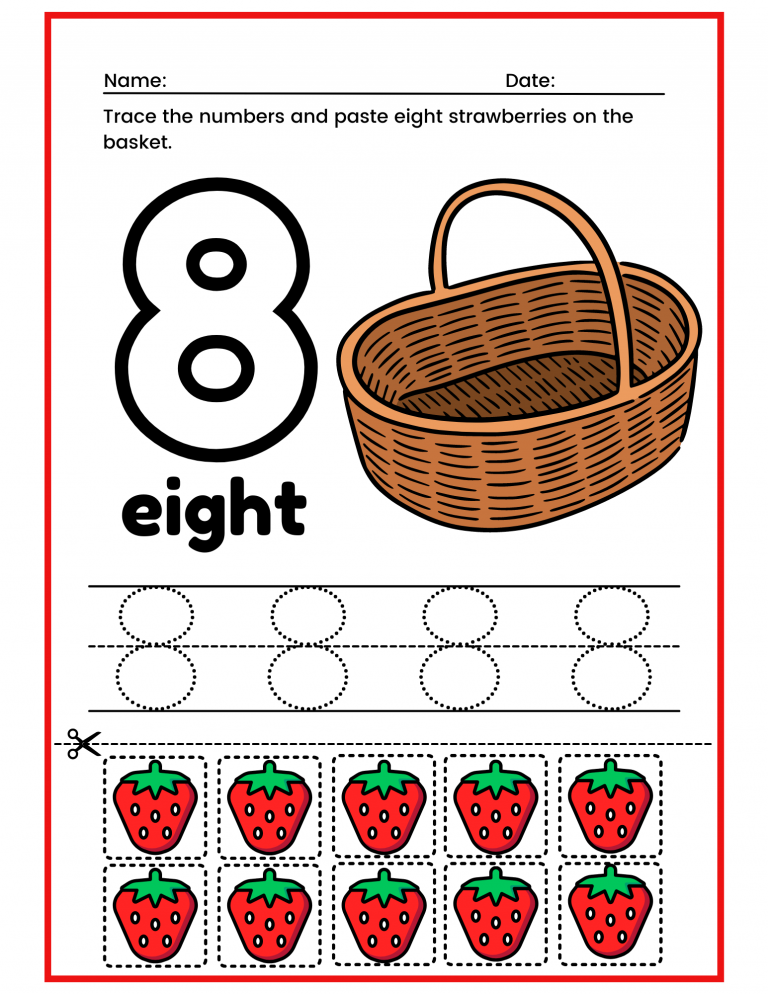 Free Printable Number 8 Eight Worksheets For Kids Pdfs Brighterly