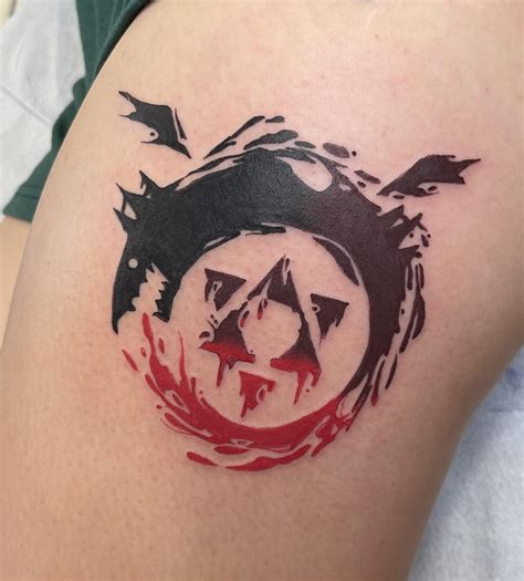 Fullmetal Alchemist Ouroboros Tattoo Done By Jason Thomas At Moon Fullmetal Alchemist Ouroboros Tattoo Done By Jason Thomas At Moon