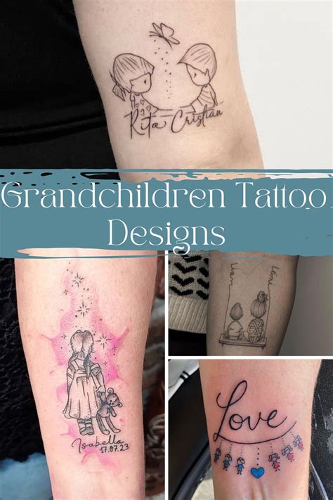 Grandchild Tattoo Ideas 40 Family Tattoo Ideas Designs Signs