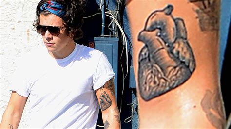 Harry Styles Human Heart Tattoo Harry Styles Human Heart Tattoo