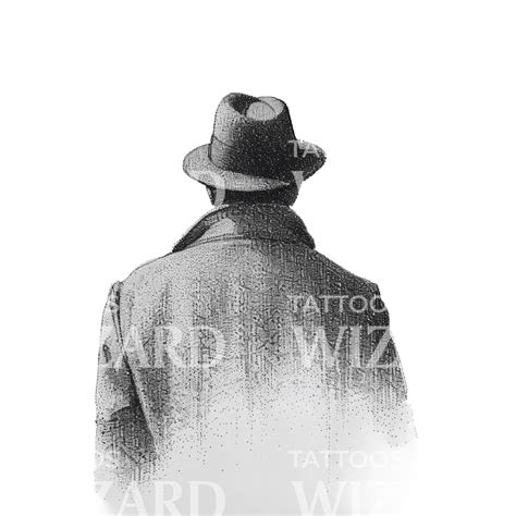 Hat And Coat Man Tattoo Design Tattoos Wizard Designs Hat And Coat Man Tattoo Design Tattoos Wizard Designs