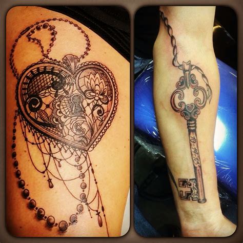 Heart Under Lock And Key Tattoos Key From Heart This Catch Phrase Fully