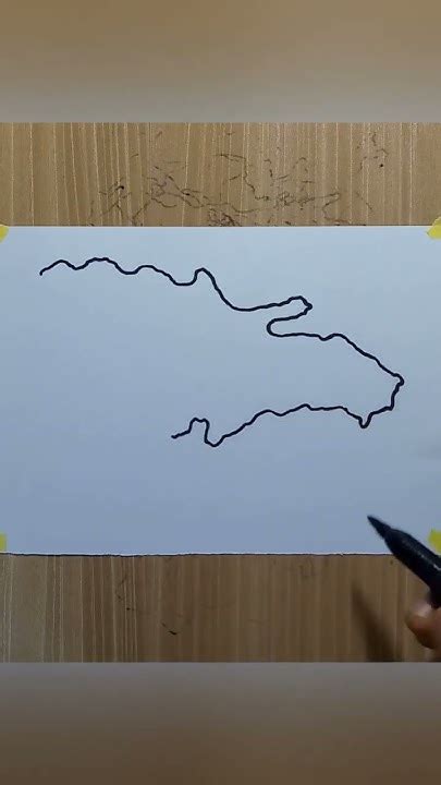 How To Draw A Map Of Dominican Republic Shorts Map Howto Youtube
