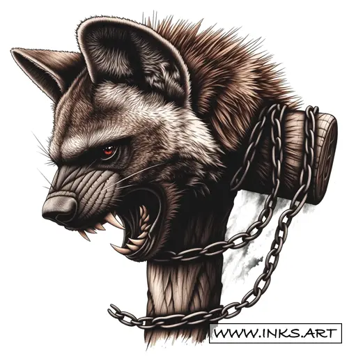 Hyena Realism Tattoo