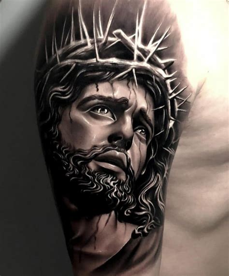 Jesus Christ Face Tattoos