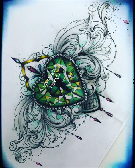 Jewel Tattoo Design By Tattoosuzette On Deviantart