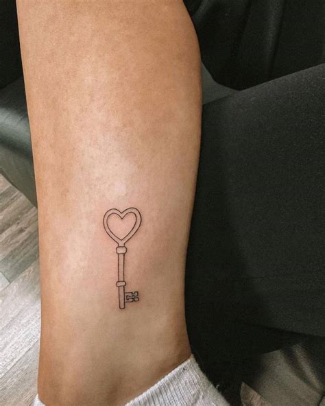 Key Heart Tattoo