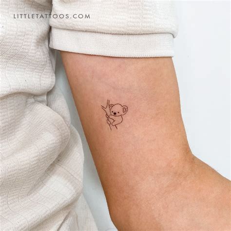 Koala Temporary Tattoo Set Of 3 Tatteco Koala Temporary Tattoo Set Of 3 Tatteco