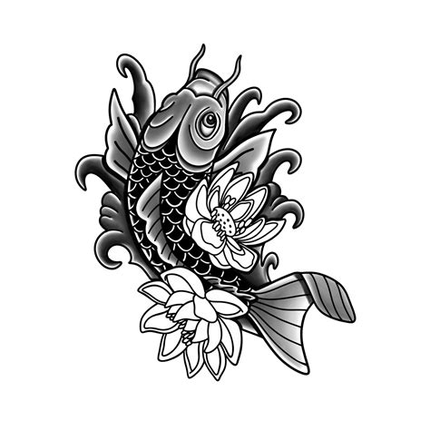 Koi Lotus Tattoo Designs