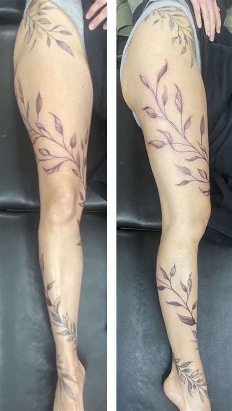 Leg Vine Tattoo Bronctattooaus Com