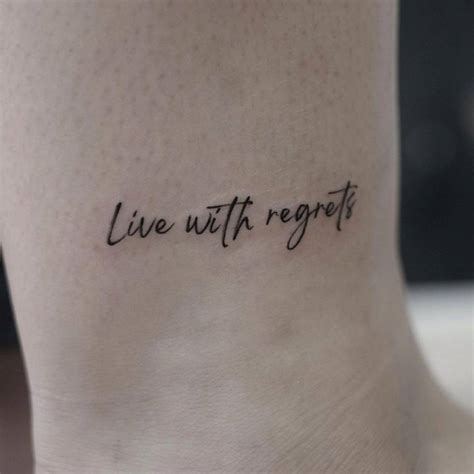 Live With No Regrets Tattoo Designs Live With No Regrets Tattoo Designs