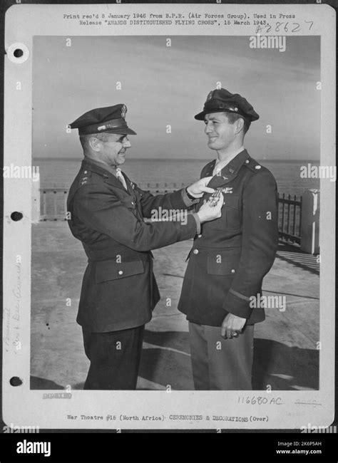 Major General James H Doolittle Pins The Distinuguished Flying Cross