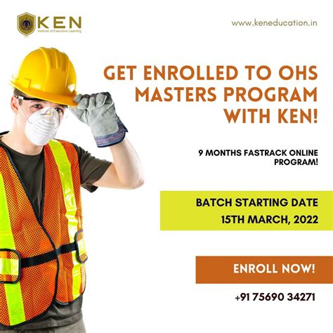 Masters Honor In Health Safety And Environment Management Ken Institute