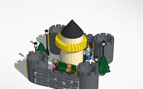 Crafting Castles And Circuits: Medieval People For Tinkercad