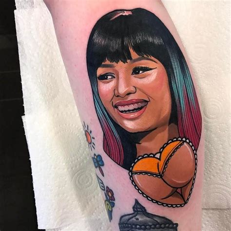 Nicki Minaj Tattoo Arm Watercolor Tattoo Design